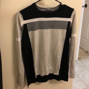 Athleta Wool and Polyester Colorblock Sweater